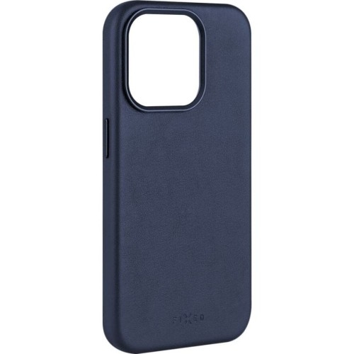 Image of Etui Fixed MagLeather do iPhone 15 Pro, niebieskie