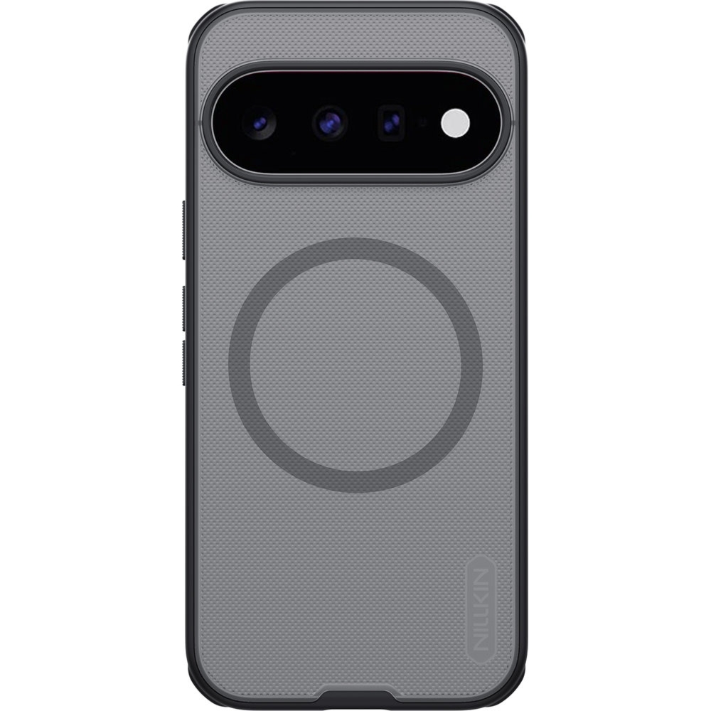 Etui Nillkin Frosted Shield Pro Magnetic do MagSafe do Google Pixel 11, przydymione z czarną ramką