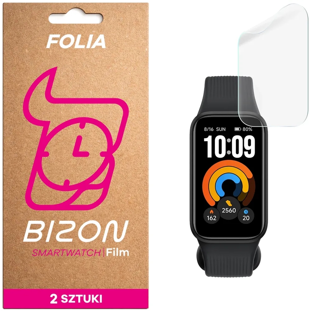 Folia hydrożelowa na ekran Bizon Watch Film Hydrogel Duo do Xiaomi Smart Band 11 Active, 2 sztuki