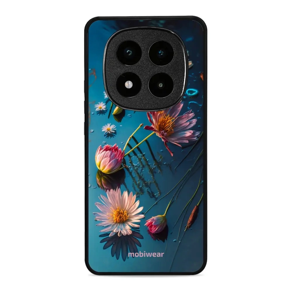Etui ochronne do Xiaomi POCO X7, Mobiwear Glossy Case, niebiesko-kwieciste