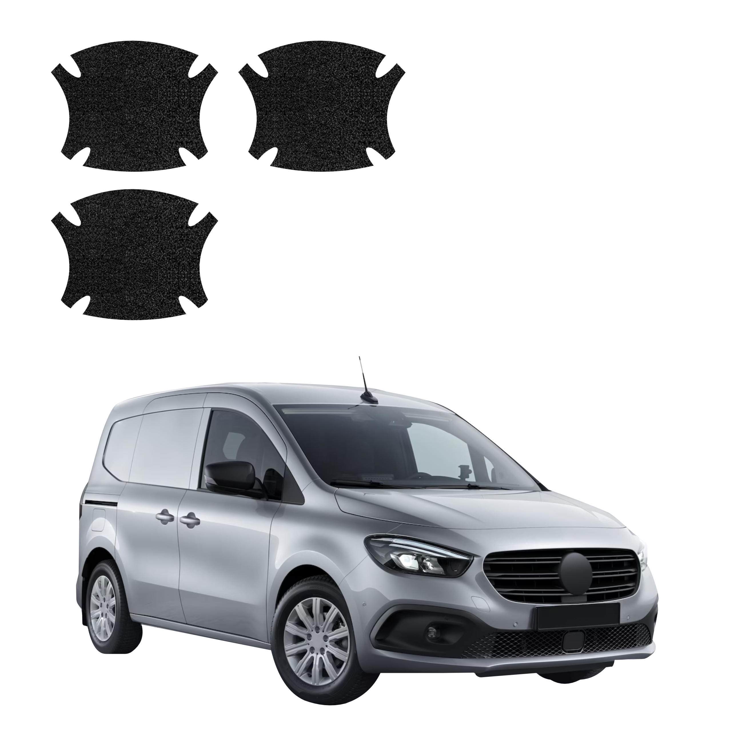 3w1 Czarna powłoka techniczna Grizz Protector pod klamki Mercedes-Benz Citan (2021-2026)