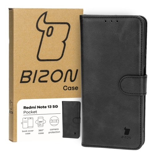 Image of Etui Bizon Case Pocket do Xiaomi Redmi Note 13 Pro 5G / Xiaomi Poco X6, czarne