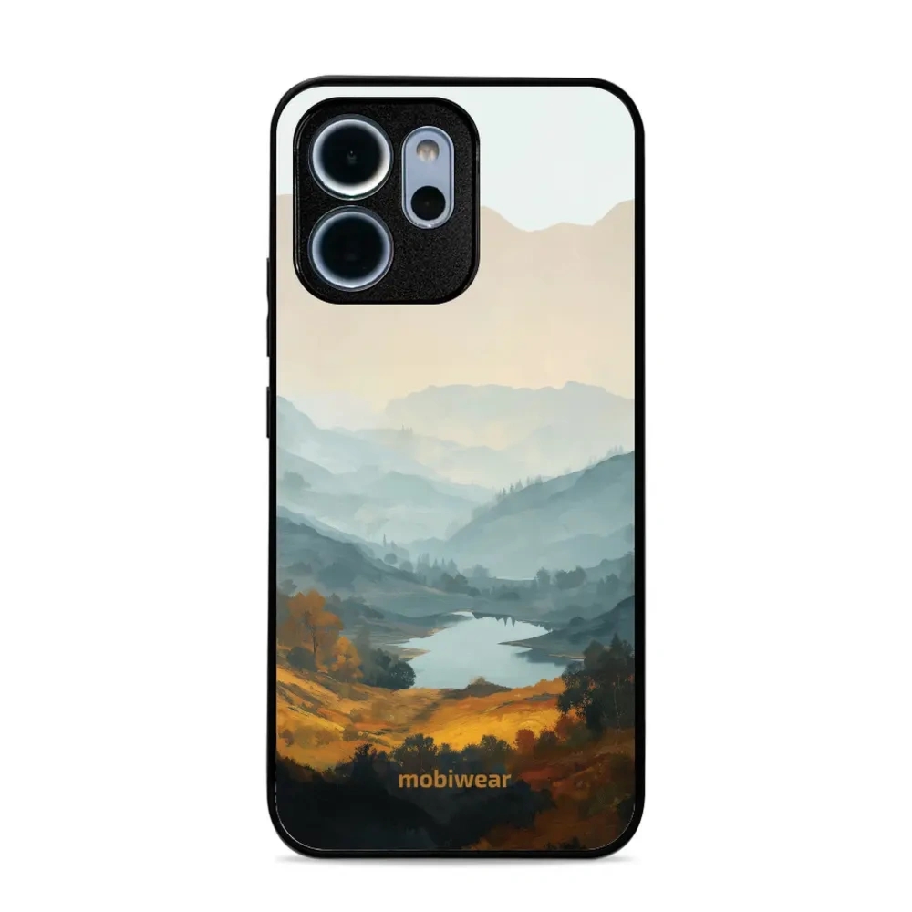 Etui ochronne do OPPO Reno14 FS, Mobiwear Glossy Case, jezioro w dolinie