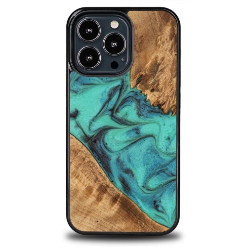 Image of Drewniane etui Bewood do iPhone 13 Pro, Turquoise