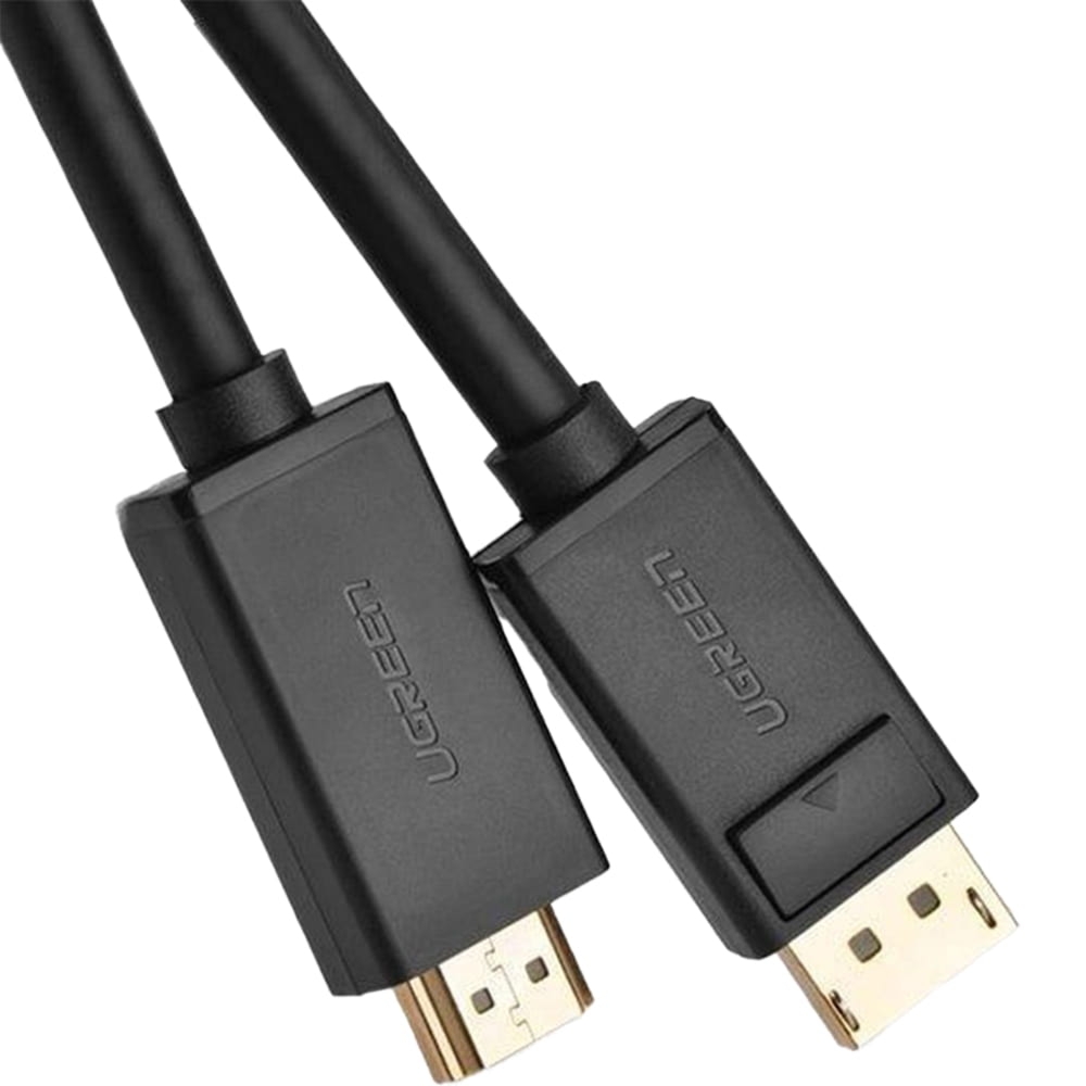 Kabel jednokierunkowy Ugreen DisplayPort do HDMI, 4K, UHD, 2m, czarny