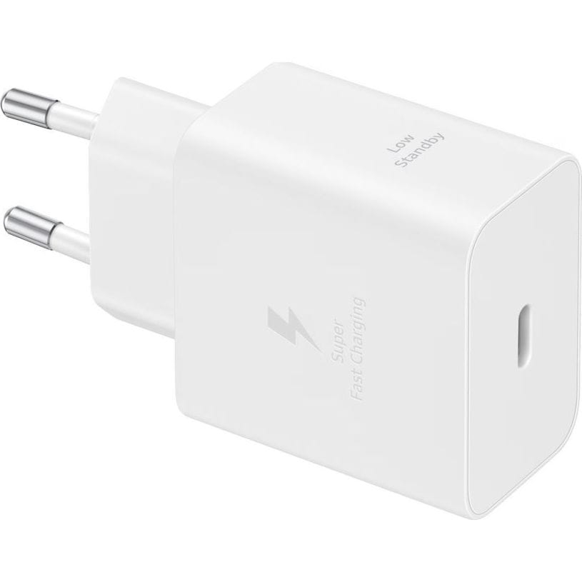 Ładowarka sieciowa GaN USB-C PD, PPS, 45W, Samsung Power Adapter, biała