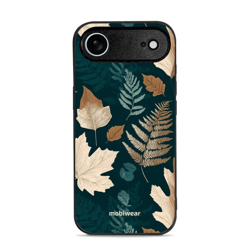 Etui ochronne do iPhone Air, Mobiwear Glossy Case, zielnik z liści i paproci