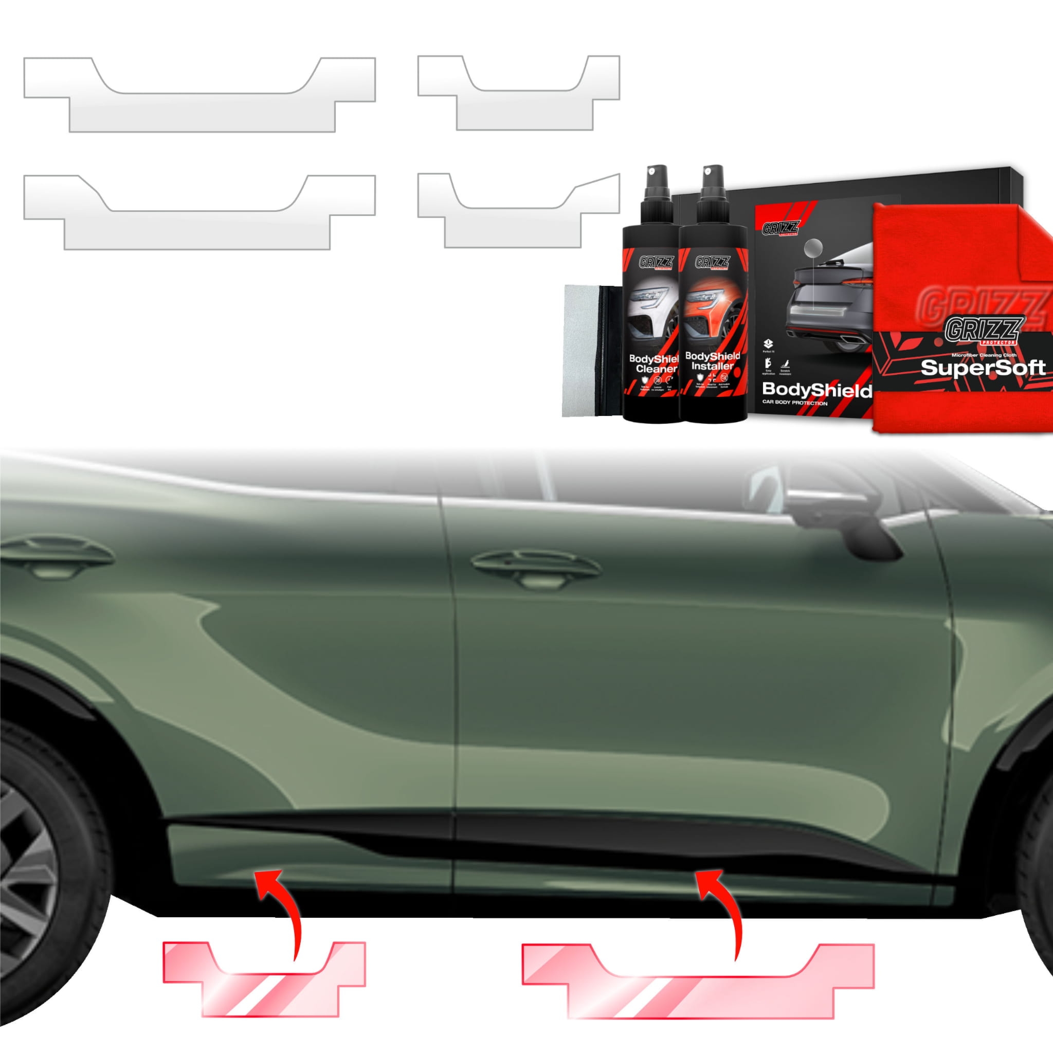 4w1 Folia ochronna na progi Grizz Protector do Kia Sportage 5 (2021-2025)