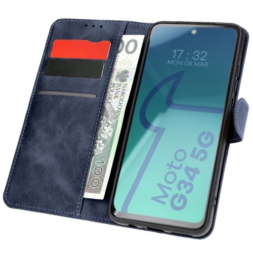 Image of Etui Bizon Case Pocket do Xiaomi 14 Ultra, granatowe