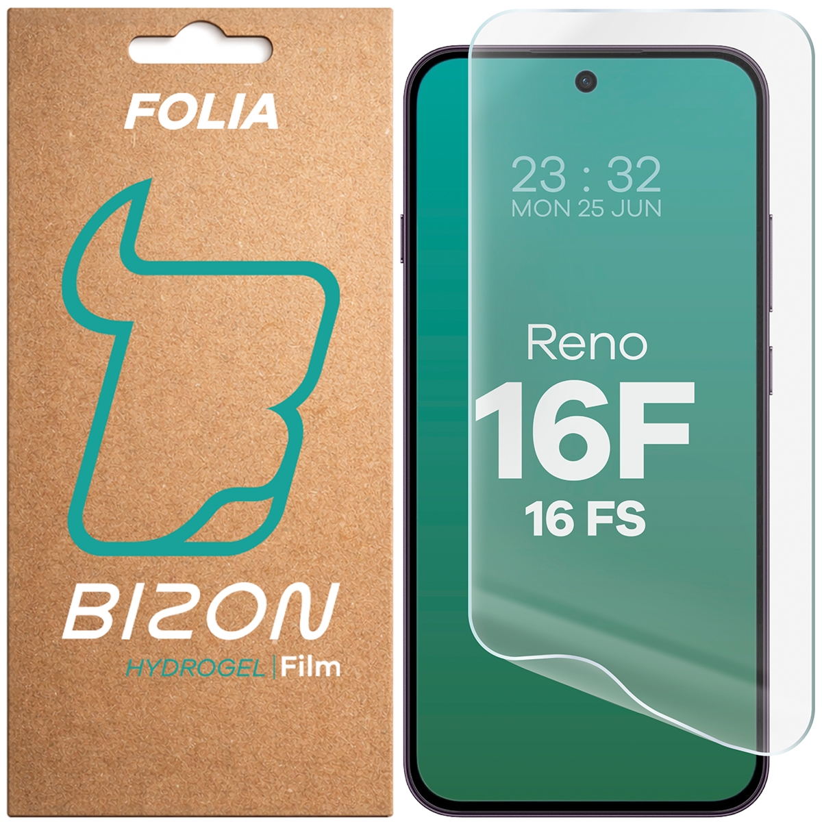 Folia hydrożelowa na ekran Bizon Film Hydrogel Front do Oppo Reno16 F / Reno16 FS 5G, 1 sztuka