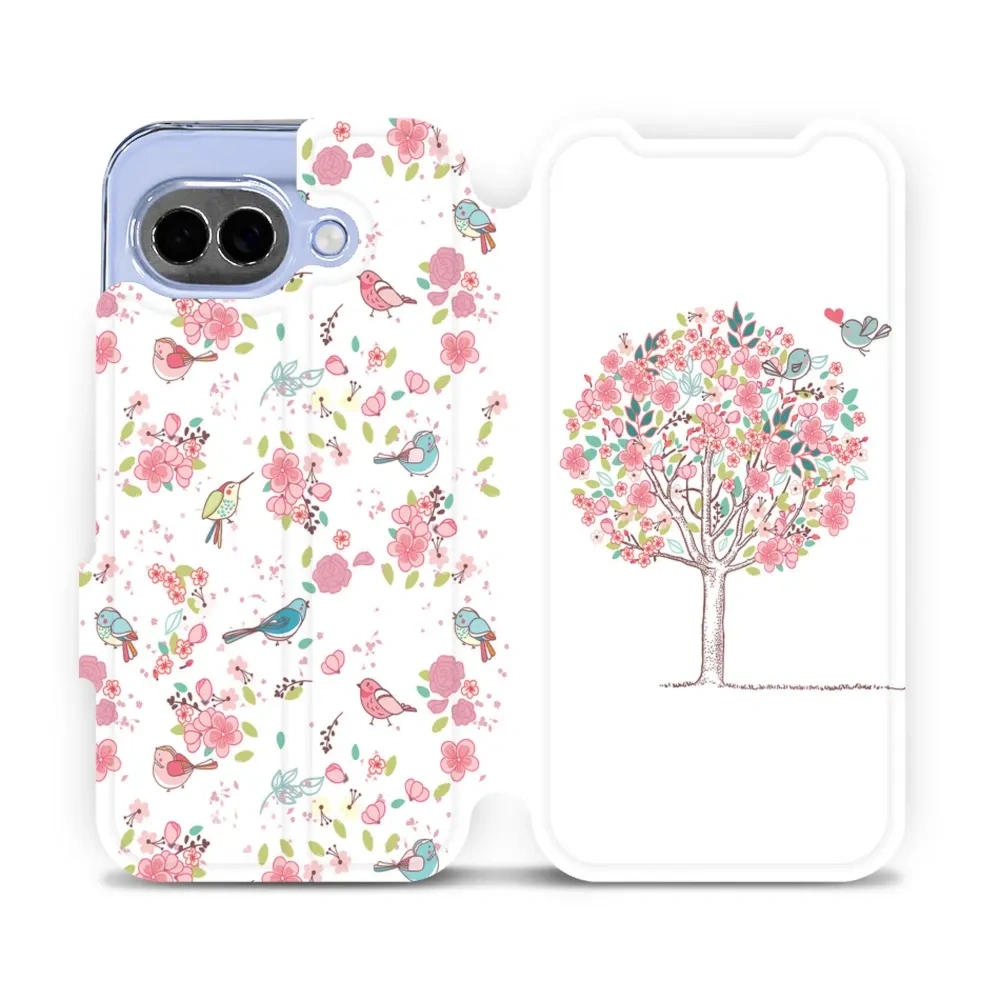 Etui z klapką do Google Pixel 10a, Mobiwear Book, różowy gaj