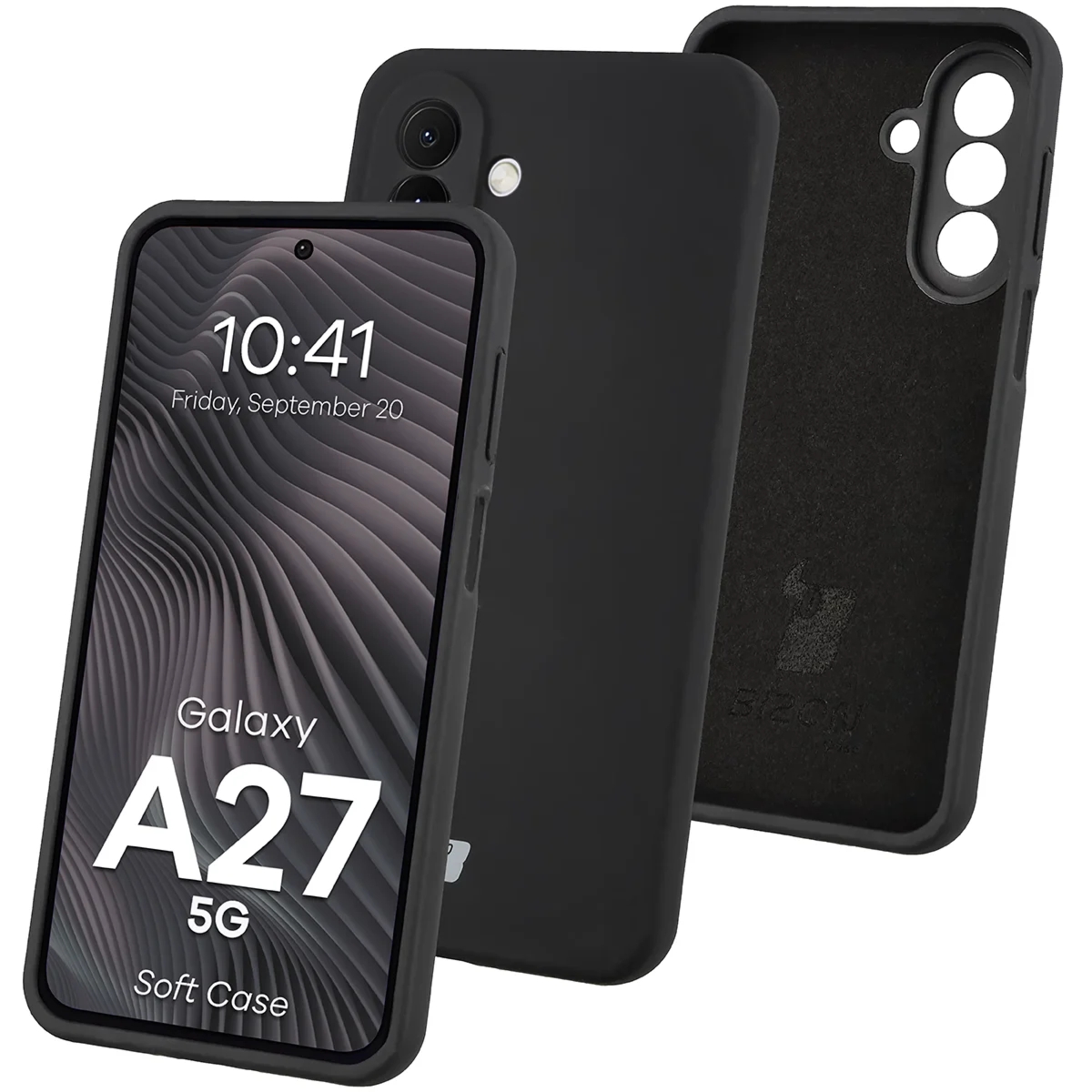 Silikonowe etui Bizon Soft Case do Galaxy A27 5G, czarne