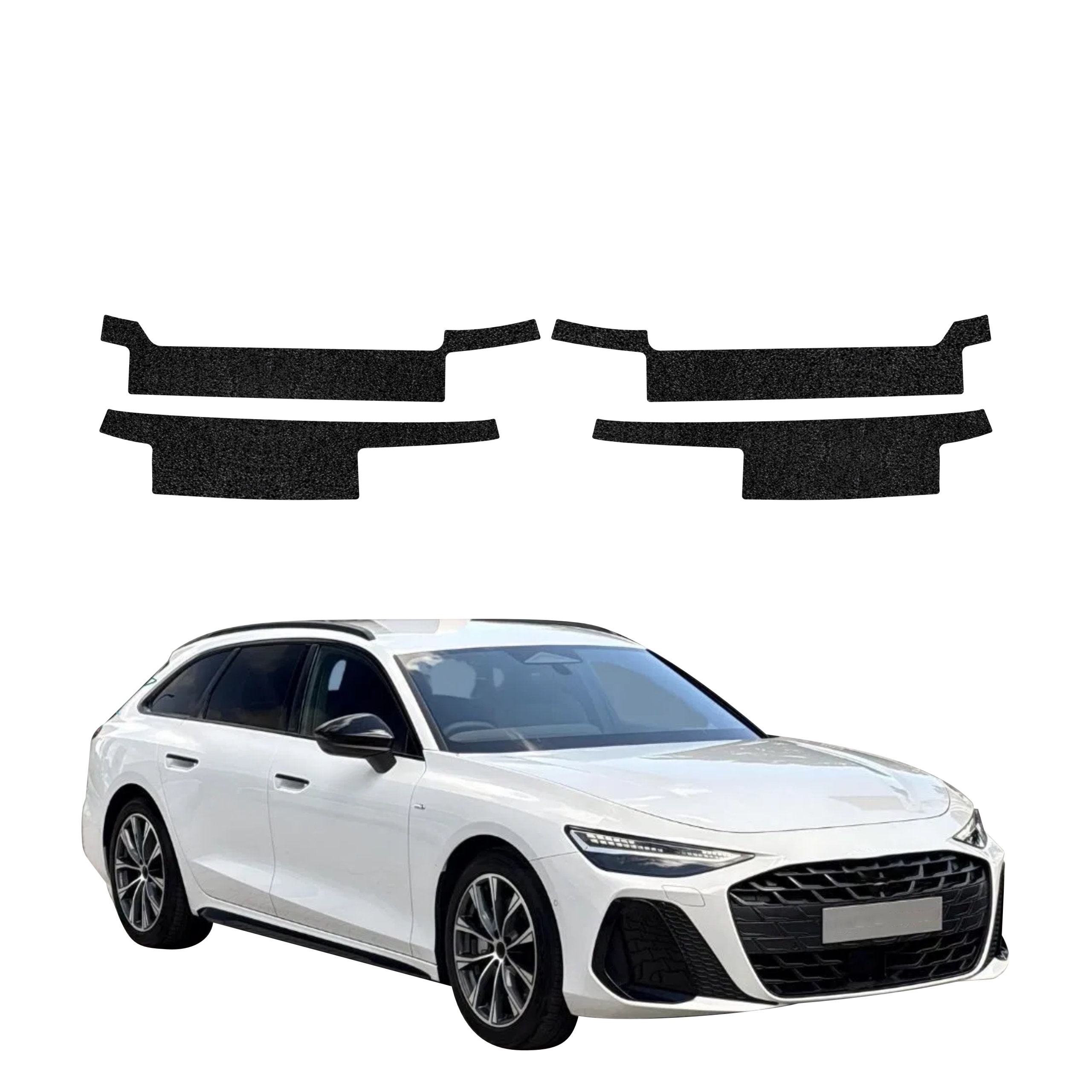 4w1 Czarna powłoka techniczna Grizz Protector na progi Audi A6 C9 Avant (2025-2026)