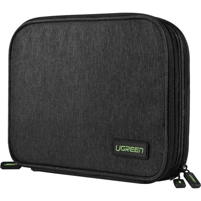 Etui / pudełko / organizer Ugreen LP149 na dysk HDD / SSD, tablet, telefon, kable i akcesoria, szaro-czarne