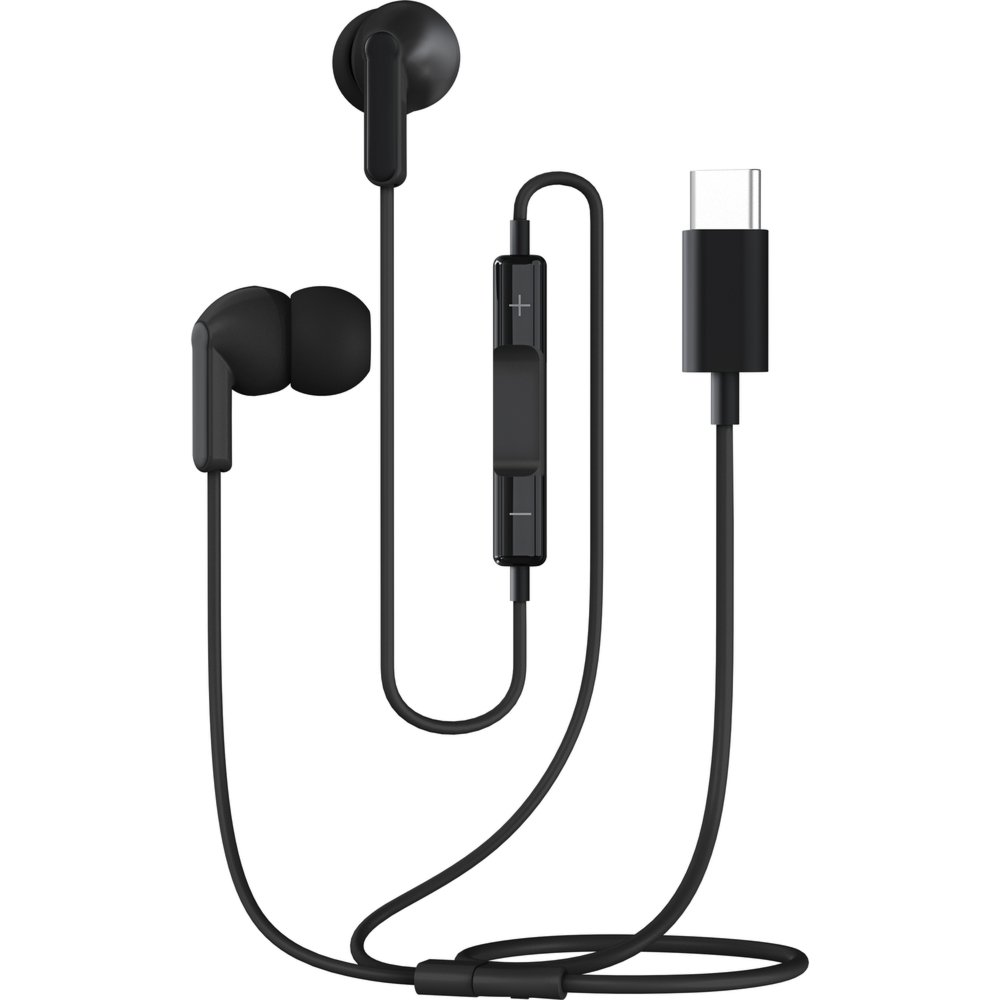 Słuchawki dokanałowe, przewodowe Musthavz GoEasy In-Ear headset USB-C, czarne