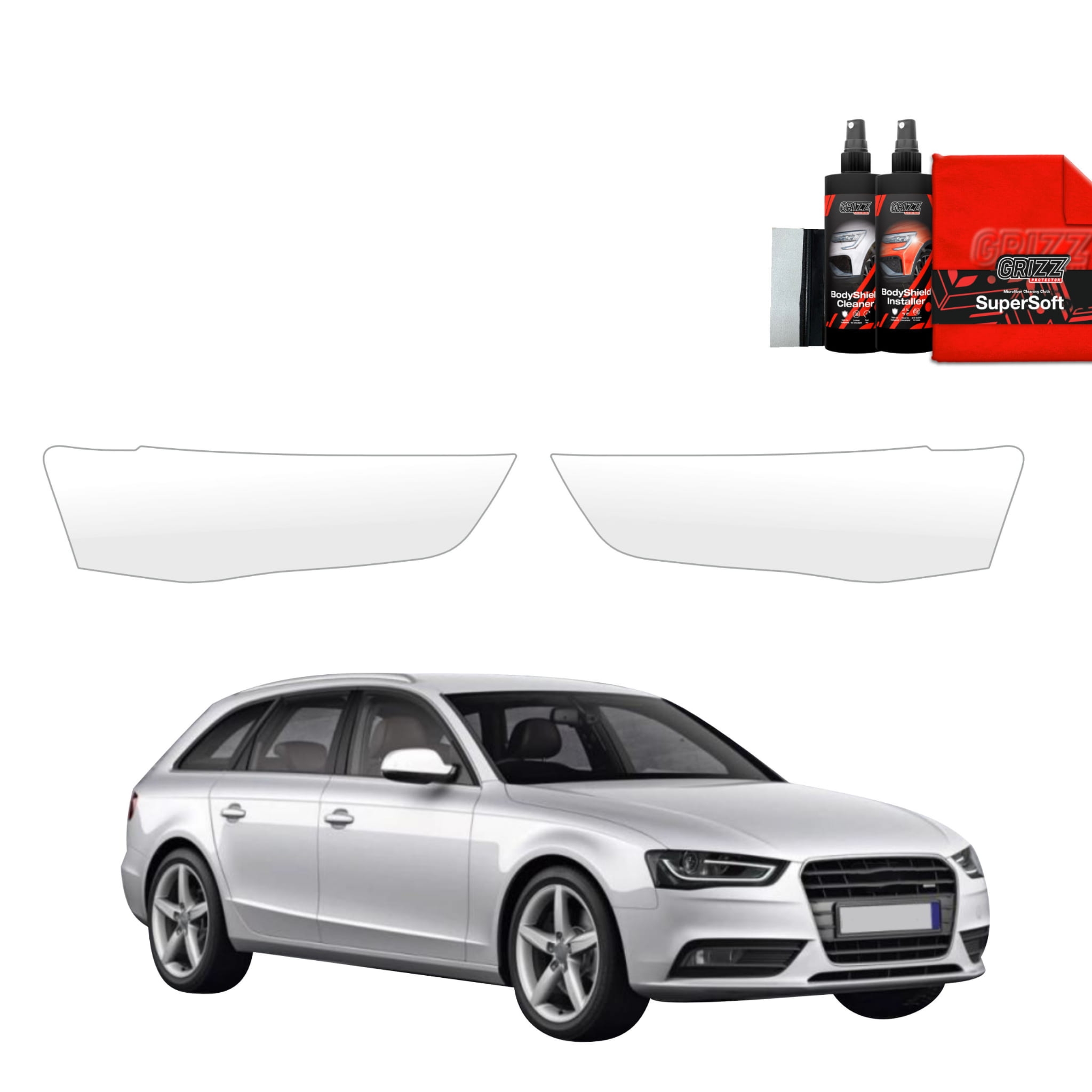2w1 Folia ochronna na lampy Grizz Protector do Audi A4 B8 Avant Facelifting (2011-2015)