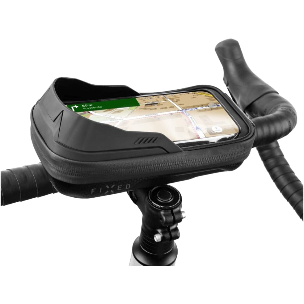 Uchwyt rowerowy na telefon, sakwa na kierownicę Fixed Bikee Bag 2, czarny