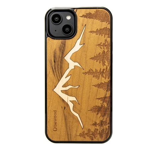 Image of Drewniane etui Bewood do iPhone 15 Plus, Góry Imbuia