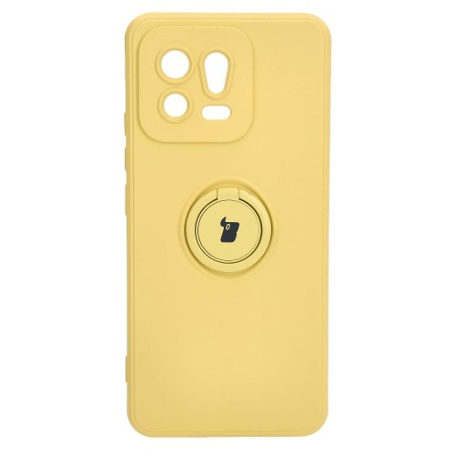 Image of Etui Bizon Case Silicone Ring Sq do Xiaomi 13, żółte