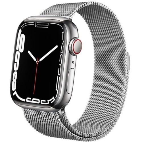 Image of OUTLET: Pasek Crong Milano Steel Band do Apple Watch 49/46/45/44 mm, srebrny