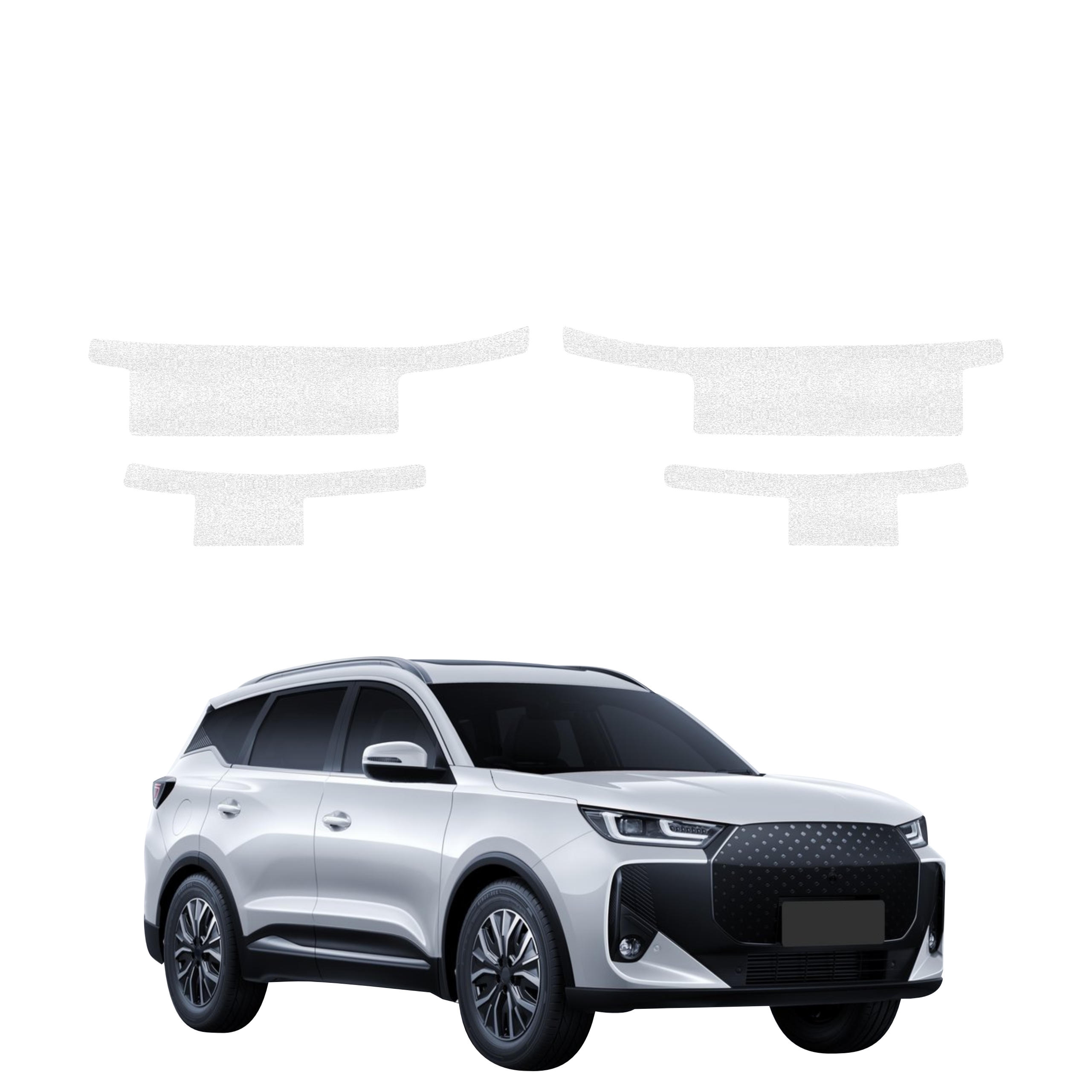 4w1 Biała powłoka techniczna Grizz Protector na progi Chery Tiggo 7 (2025-2026)