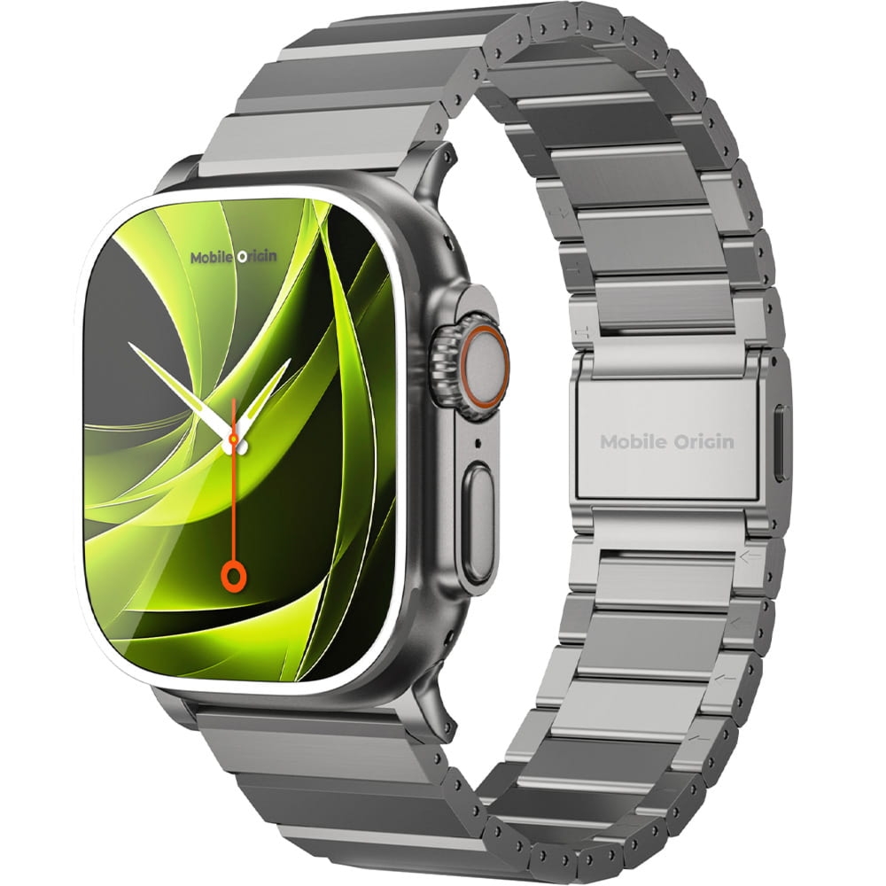 Pasek Mobile Origin Titanium Band Modena do Apple Watch 49/46/45/44 mm, tytanowy