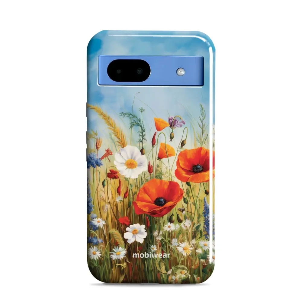 Image of Etui ochronne do Google Pixel 8a, Mobiwear Elite Pro, łąkowe kwiaty