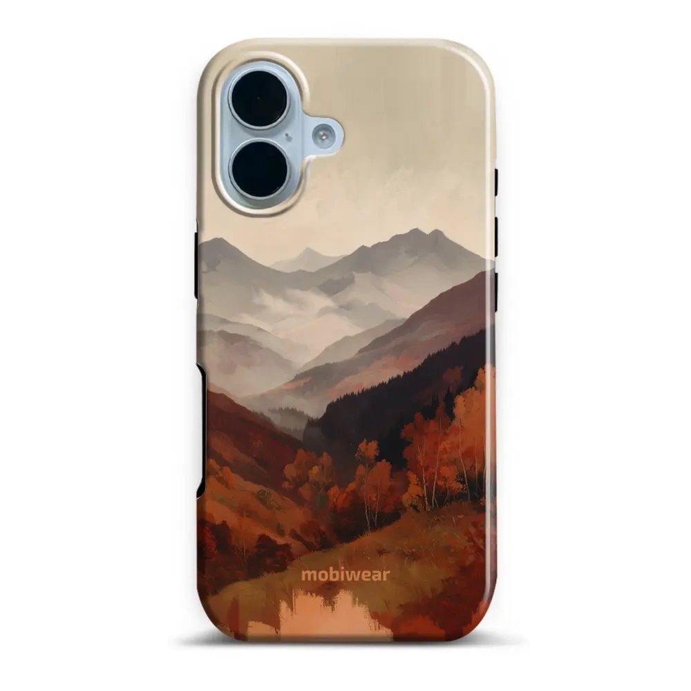 Etui ochronne do iPhone 17, Mobiwear Elite Pro MagSafe, mglista dolina w górach
