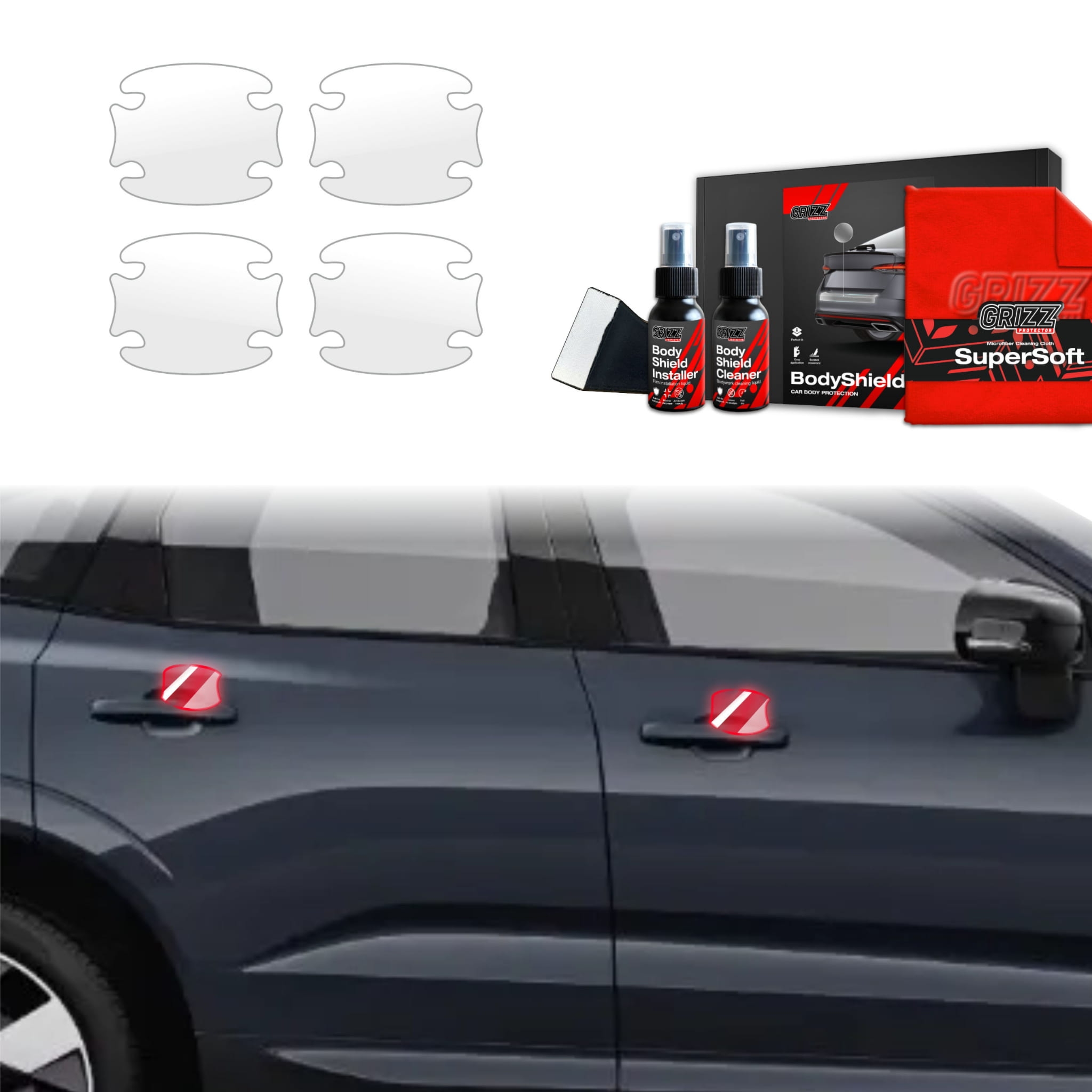 4w1 Folia ochronna Grizz Protector pod klamki do Volvo XC60 2 (2022-2026)
