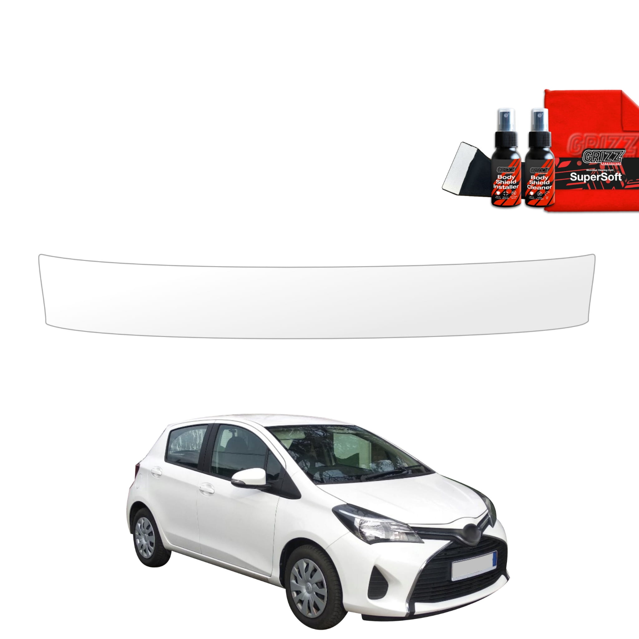 Folia ochronna na próg bagażnika Grizz Protector do Toyota Yaris (2011-2016)