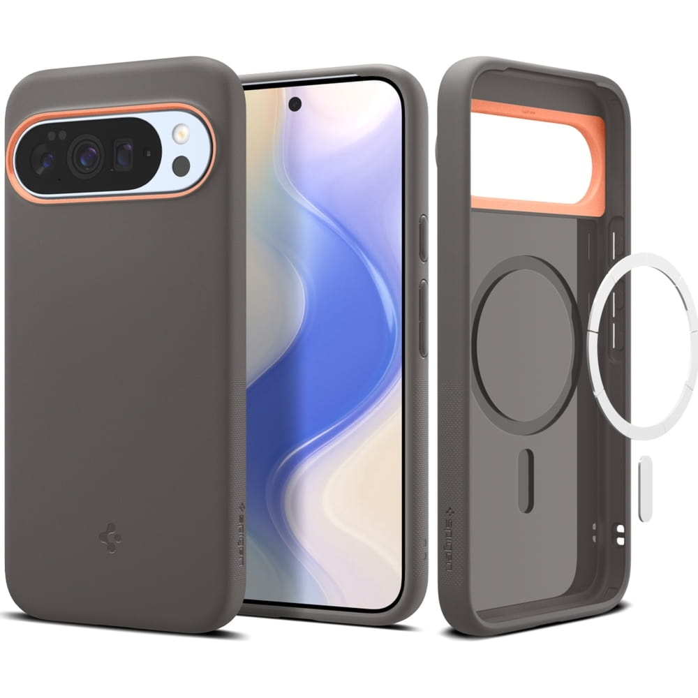 Etui Spigen Nano Pop Mag do MagSafe do Pixel 10 Pro XL, szaro-pomarańczowe