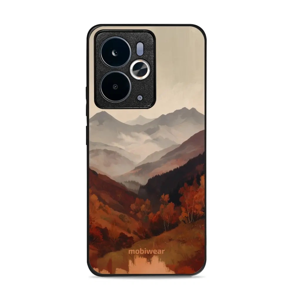 Etui ochronne do realme 14T 5G, Mobiwear Glossy Case, mglista dolina w górach