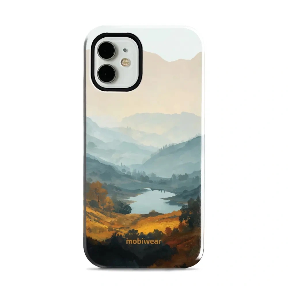 Etui ochronne do iPhone 12 mini, Mobiwear Elite Pro, jezioro w dolinie