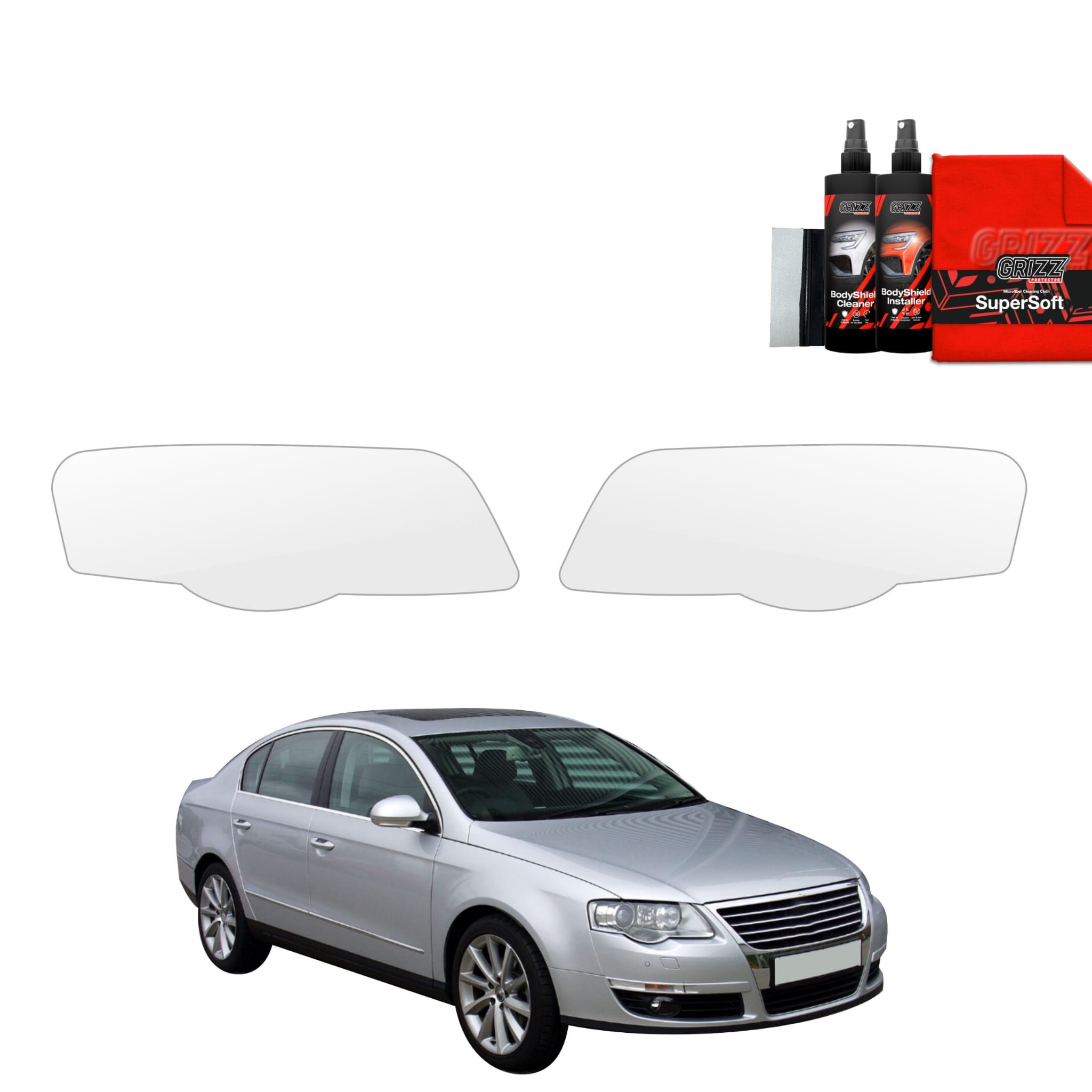 2w1 Folia ochronna na lampy Grizz Protector do Volkswagen Passat B6 Sedan (2005-2010)