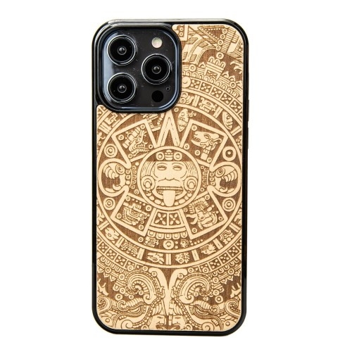 Image of Drewniane etui Bewood do iPhone 15 Pro Max, Kalendarz Aztecki Aniegre