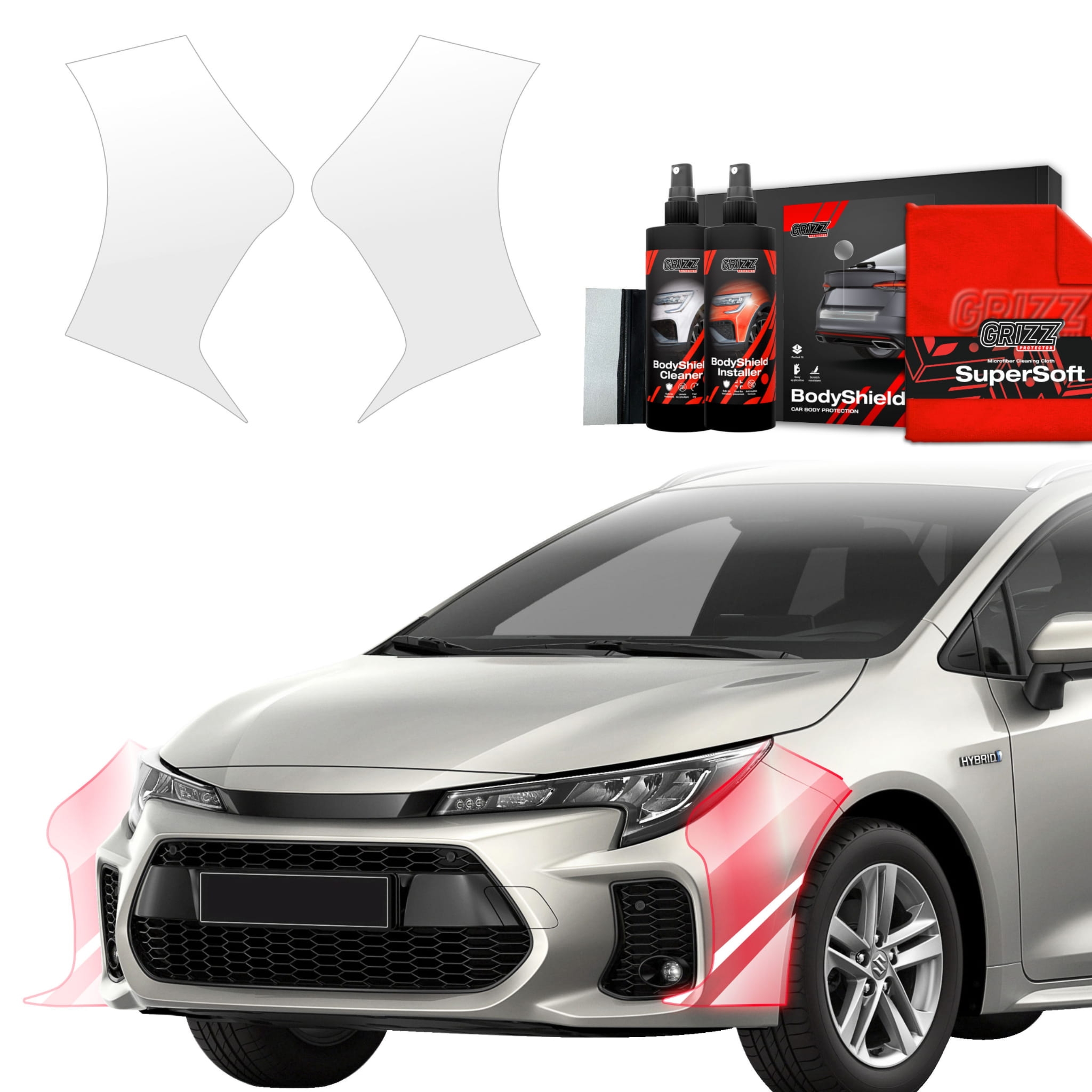2w1 Folia ochronna Grizz Protector na zderzak do Toyota Corolla Kombi Facelift (2022-2026)