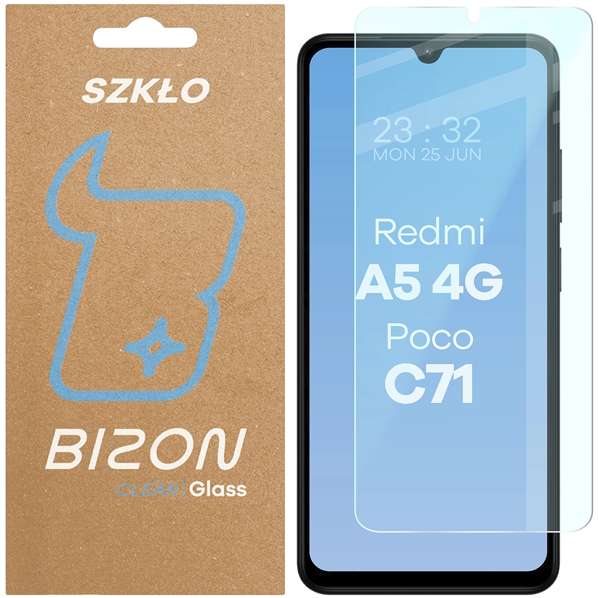 Image of Szkło hartowane Bizon Glass Clear 2 do Xiaomi Redmi A5 4G/Poco C71
