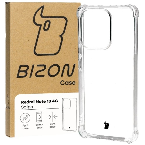 Image of Elastyczne etui Bizon Case Salpa do Xiaomi Redmi Note 13 4G, przezroczyste