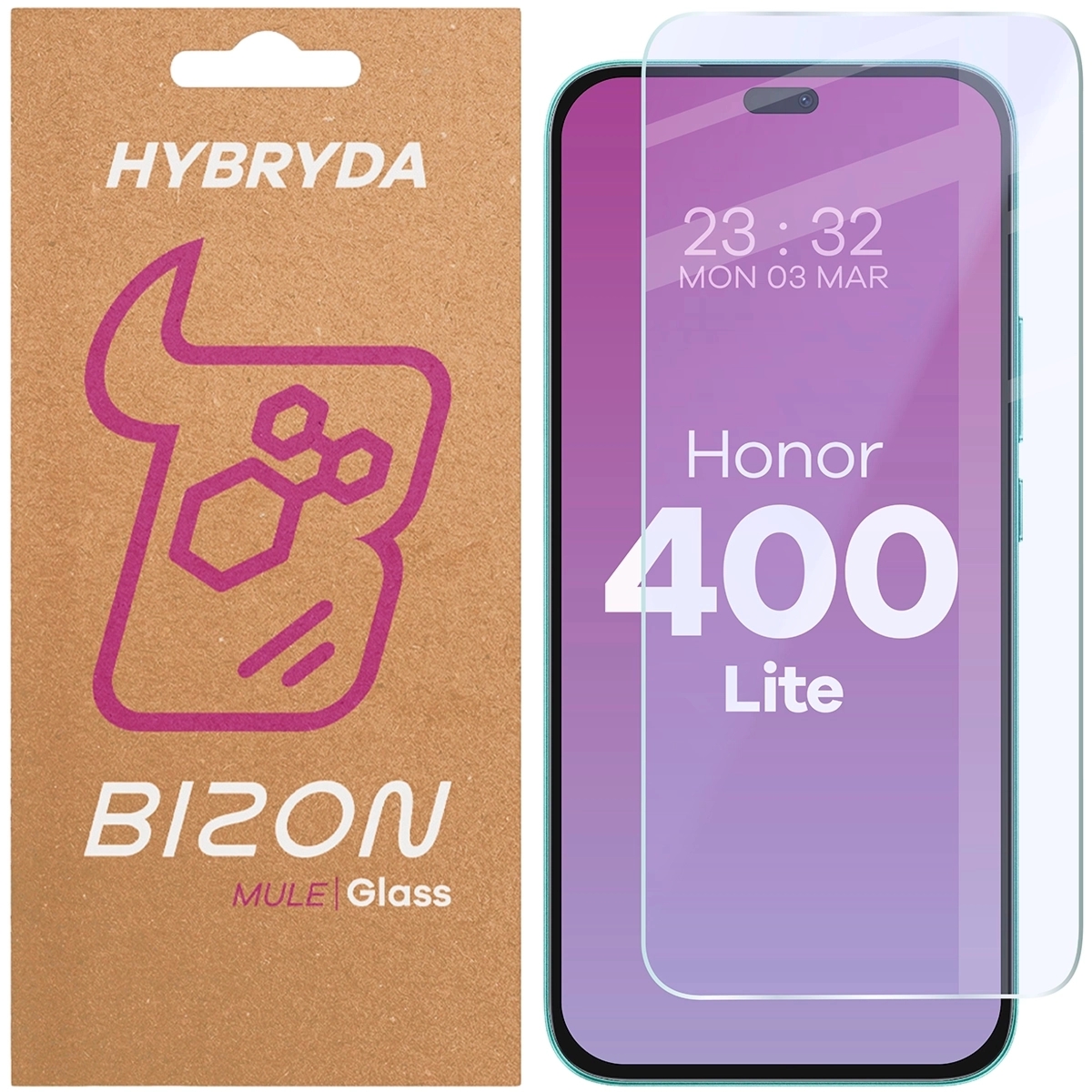 Elastyczne szkło hybrydowe Bizon Hybrid Mule do Honor 400 Lite