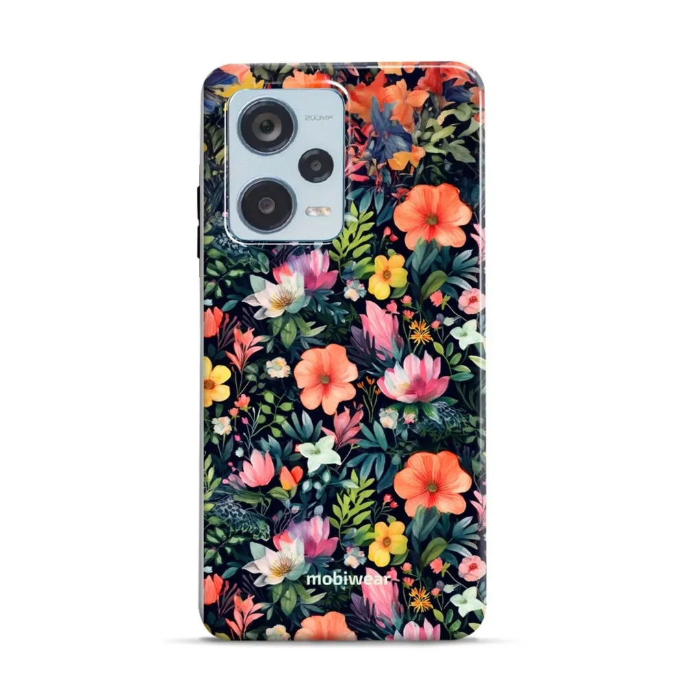 Etui ochronne do Xiaomi Redmi Note 12 Pro+ 5G, Mobiwear Elite Pro, kolorowo-kwieciste