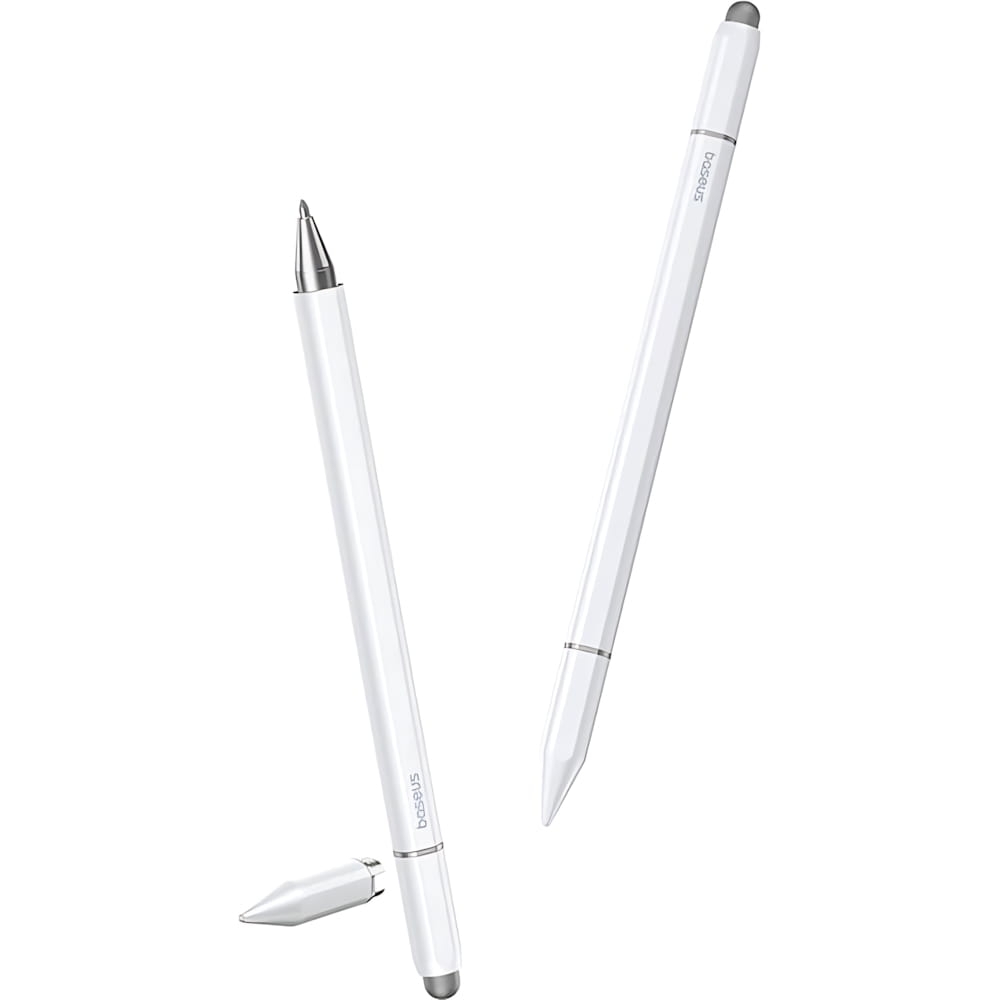 Image of Uniwersalny, magnetyczny Rysik Baseus Smooth Writing 3 3w1 Passive Stylus Magnetic Version, biały