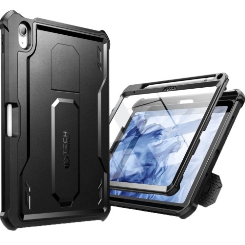 Image of Etui pancerne z osłoną na ekran Tech-Protect Kevlar Pro do iPad 10 10.9 2022, czarne