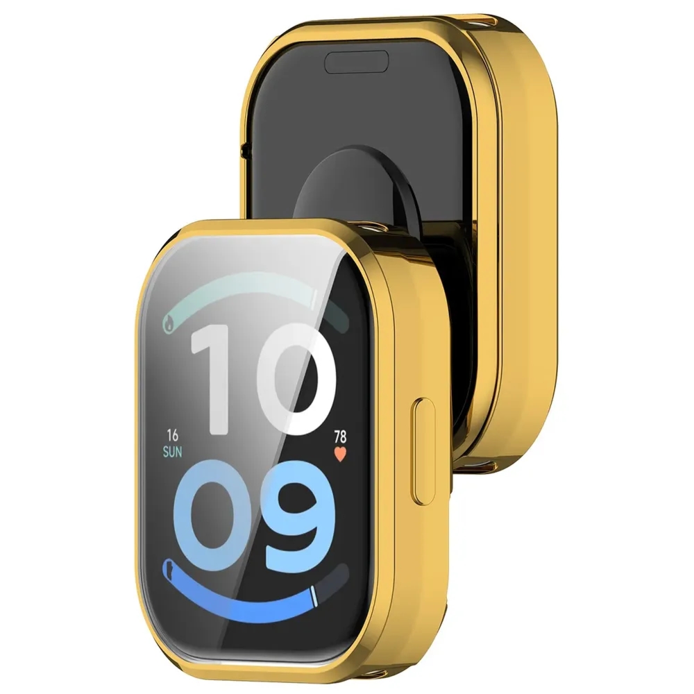 Etui z osłoną ekranu Bizon Case Watch Felipe do Xiaomi Redmi Watch 6 Active, złote