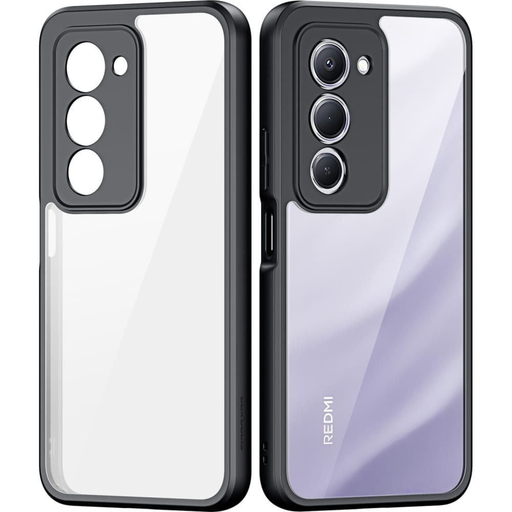 Etui Dux Ducis AIMO do Xiaomi Redmi 15 4G, przezroczyste z czarną ramką