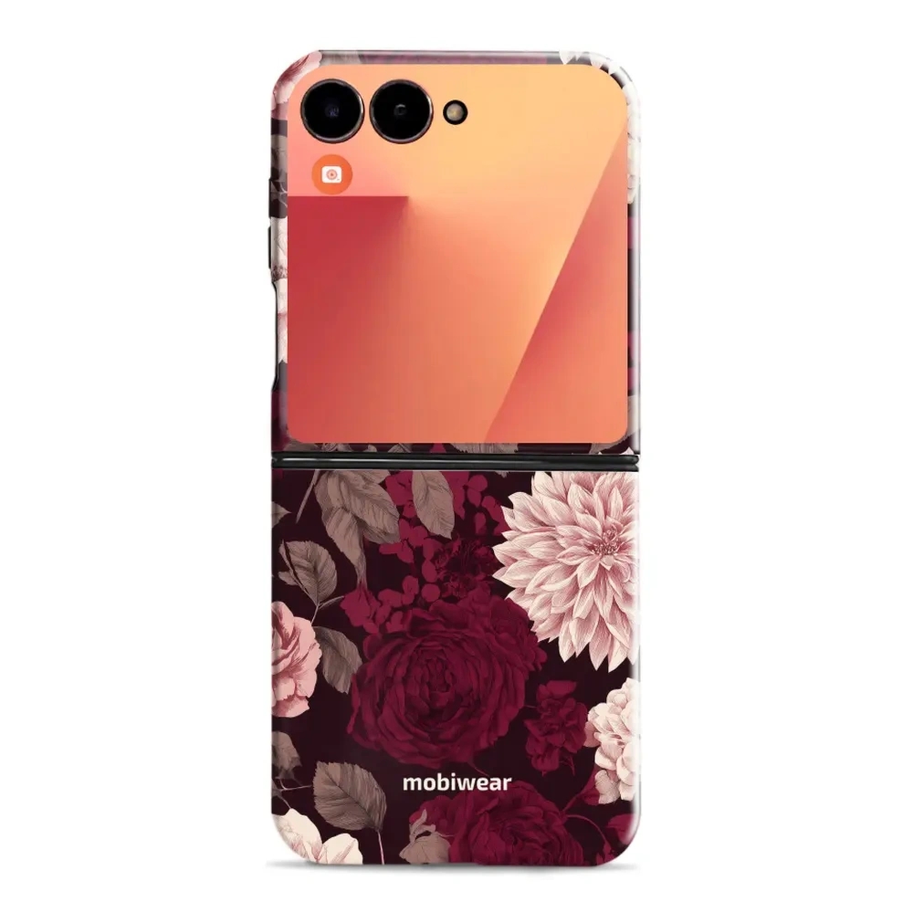 Etui ochronne do Galaxy Z Flip7, Mobiwear Elite Pro, wino i dalie