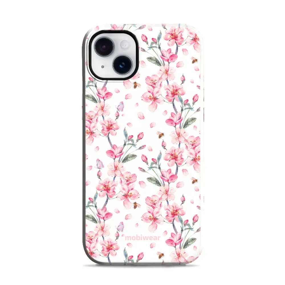 Etui ochronne do iPhone 14 Plus, Mobiwear Elite Pro, japoński bukiet