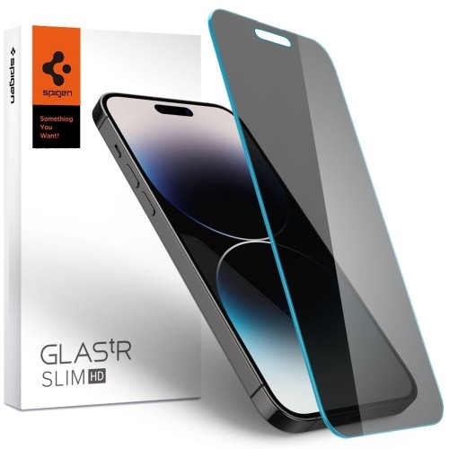 Image of Szkło do etui Spigen Glas.tr Slim Privacy 1-Pack do iPhone 14 Pro