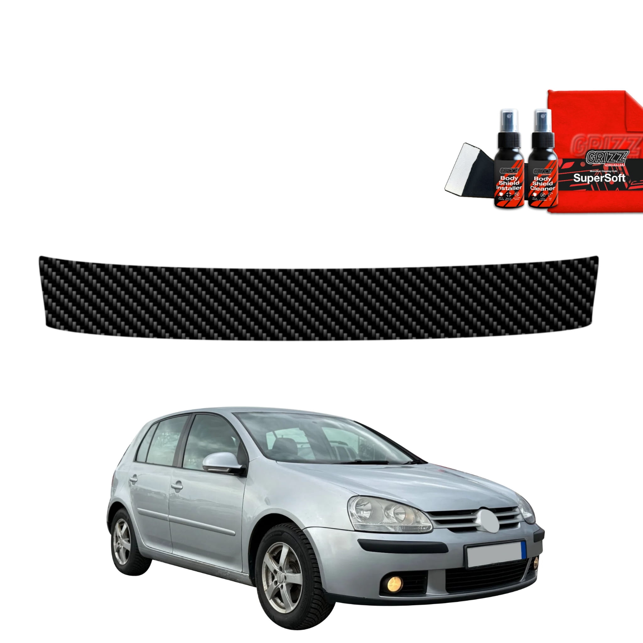 Folia karbonowa Grizz Protector na próg bagażnika do Volkswagen Golf 5 Hatchback 5D (2003-2009)