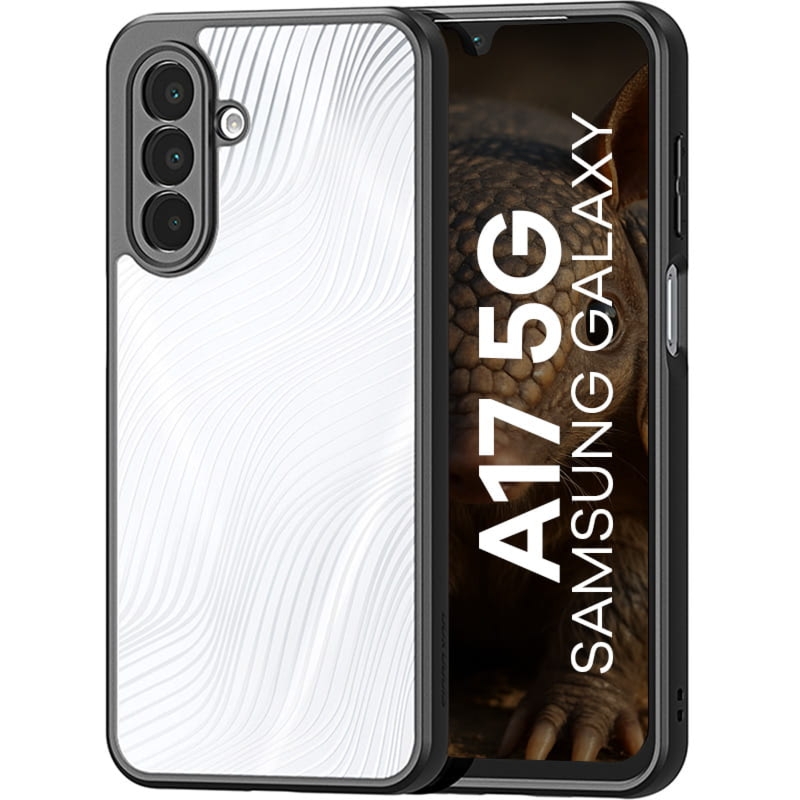 Etui Dux Ducis AIMO do Galaxy A17 5G / 4G, przezroczyste z czarną ramką