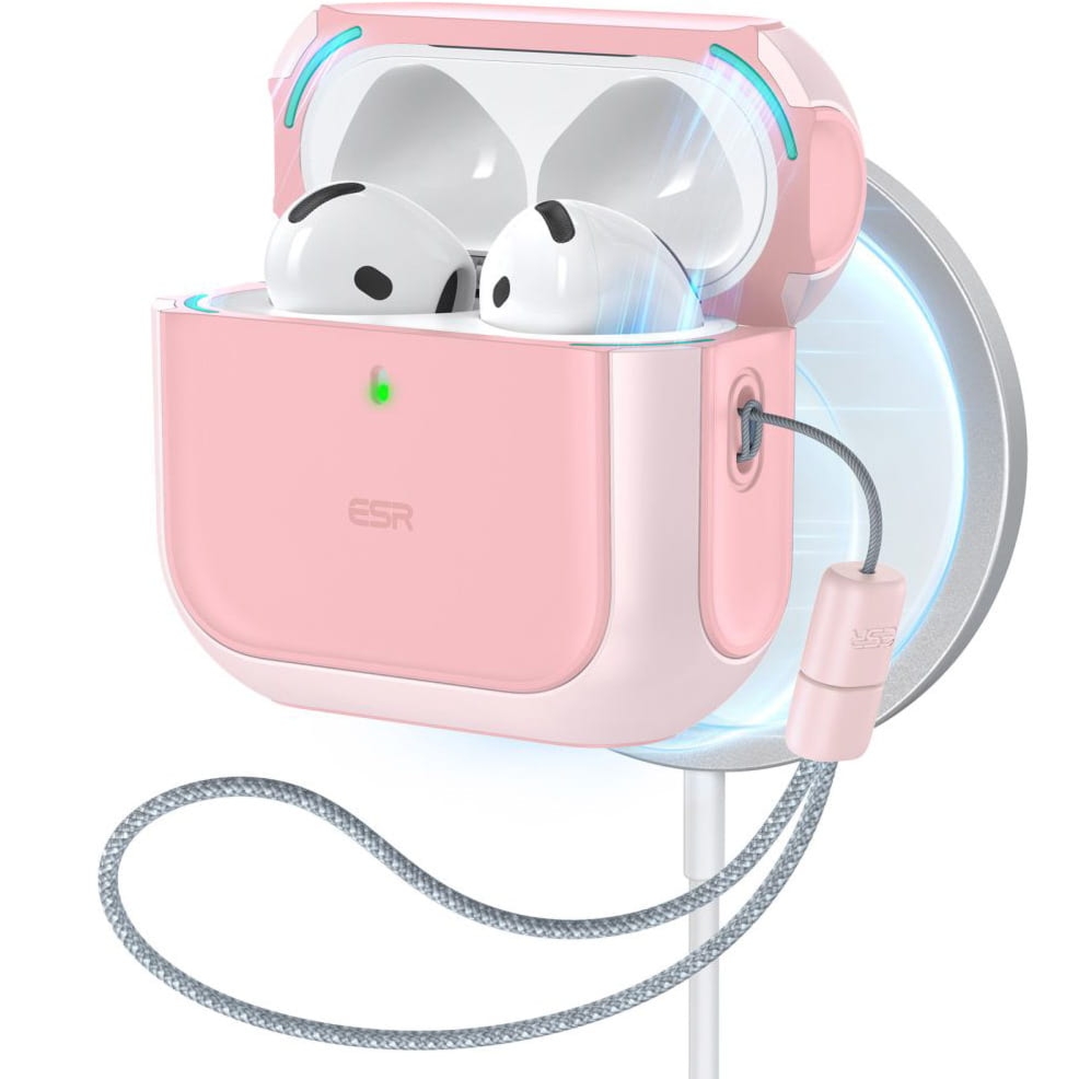 OUTLET: Etui ESR Orbit HaloLock MagSafe do AirPods 4, różowe
